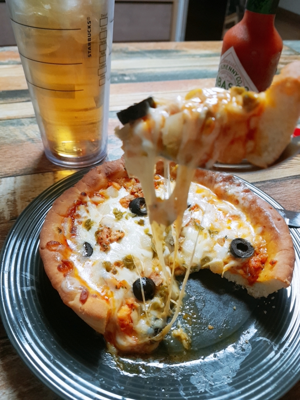 푸딩토리 핫치킨 시카고 치즈피자 리뷰후기