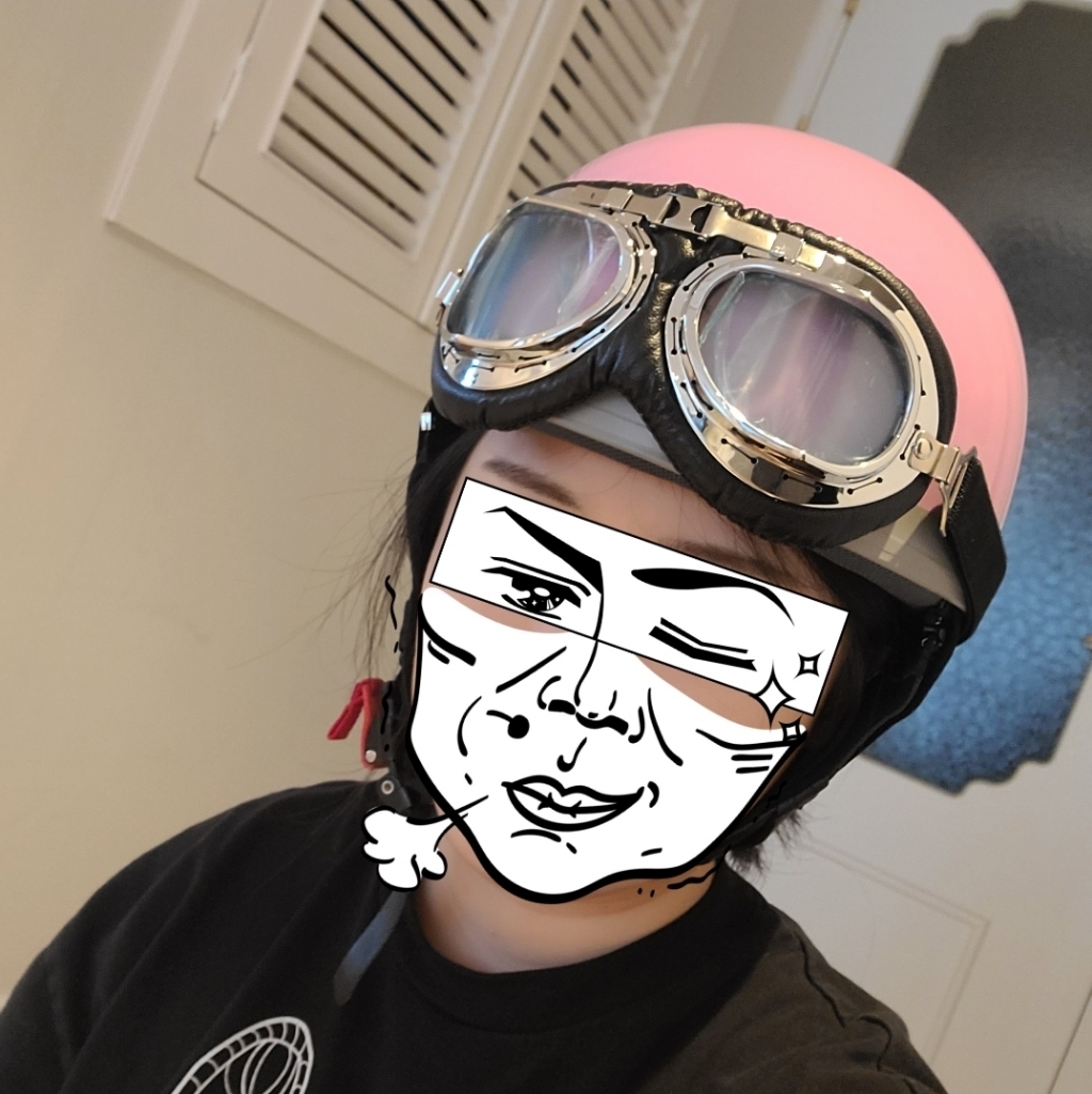 한미 빈티지 솔리드 오토바이 헬멧
