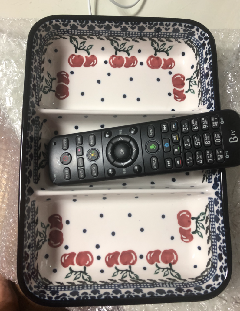 프라카 직사각 3절 접시
