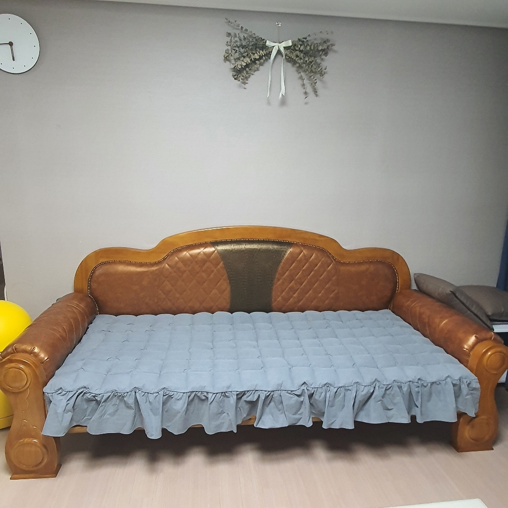 한이 고밀도 바이오워싱 돌쇼파매트 3인용 4인용 두툼한 돌쇼파패드