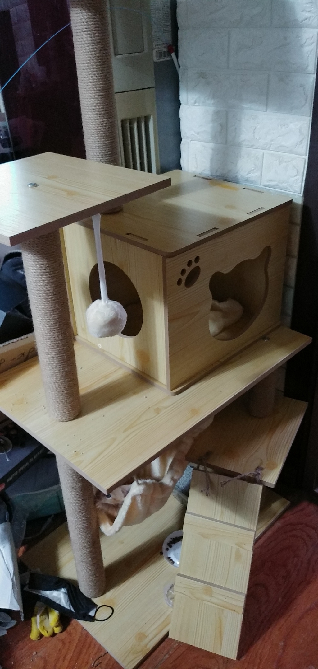 캣타워 DIY 원목 고양이 놀이터 집 해먹 포함 펫초이스