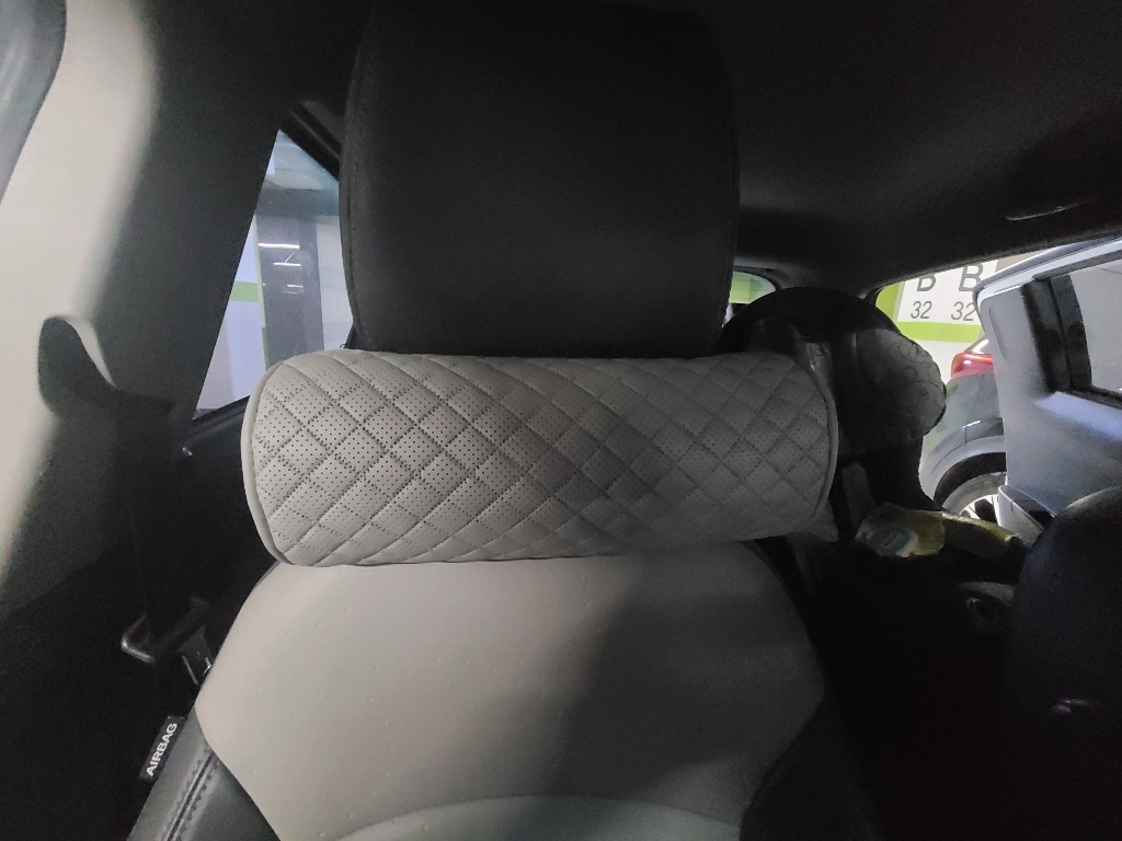 루젠 순정형 가죽 엠보 목쿠션 목베게