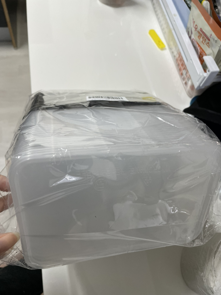 내열강화 블랙직사각 2칸 일회용 도시락 중 T-650D