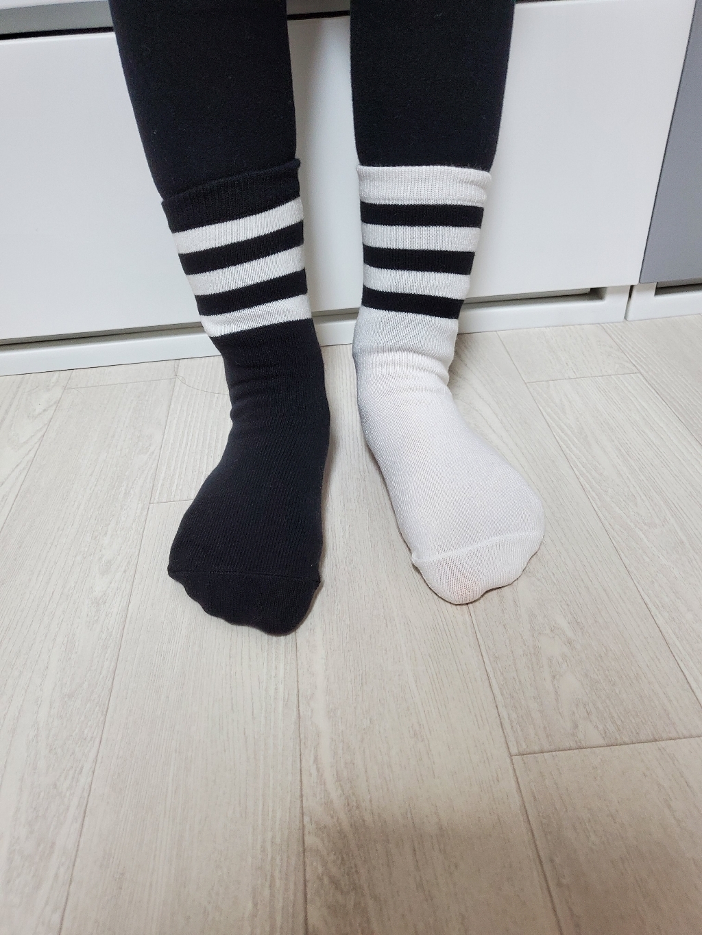 삭스랜드 아동 키즈 주니어 어린이 초등학생 패션 삼선링글 중목 양말 5켤레
