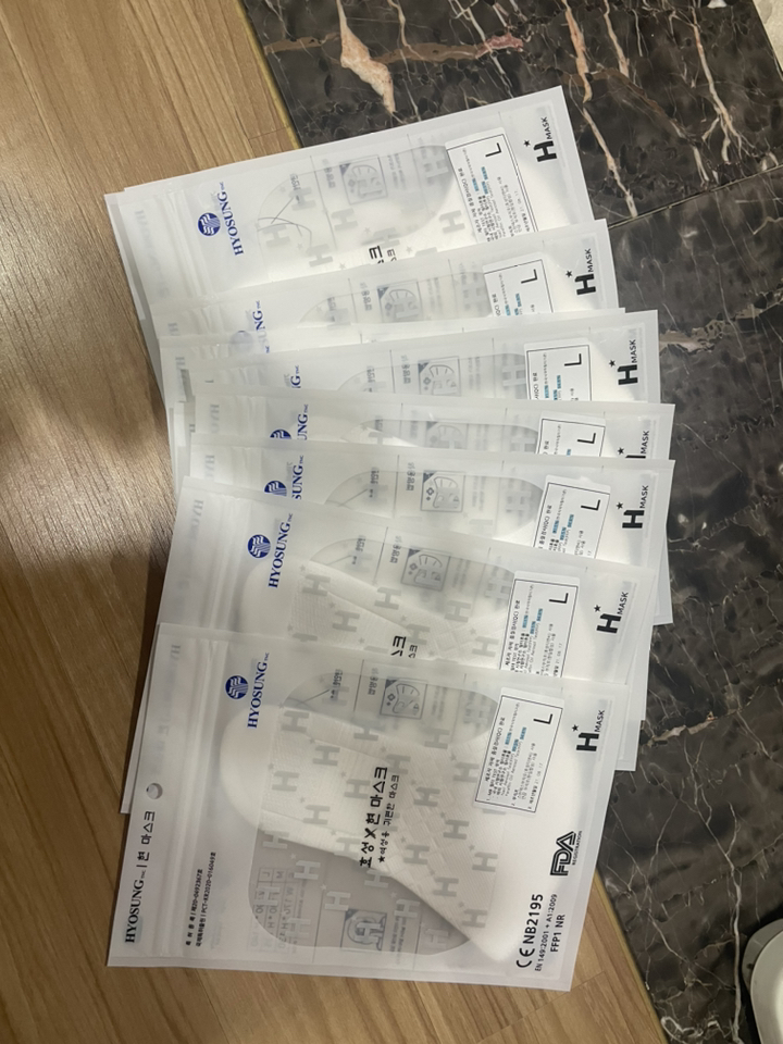 3매 효성 현 이상화 효성 현 마스크 화이트 블랙 귀편한 2D 새부리형 마스크 스포츠 운동용 대형 중형 소형