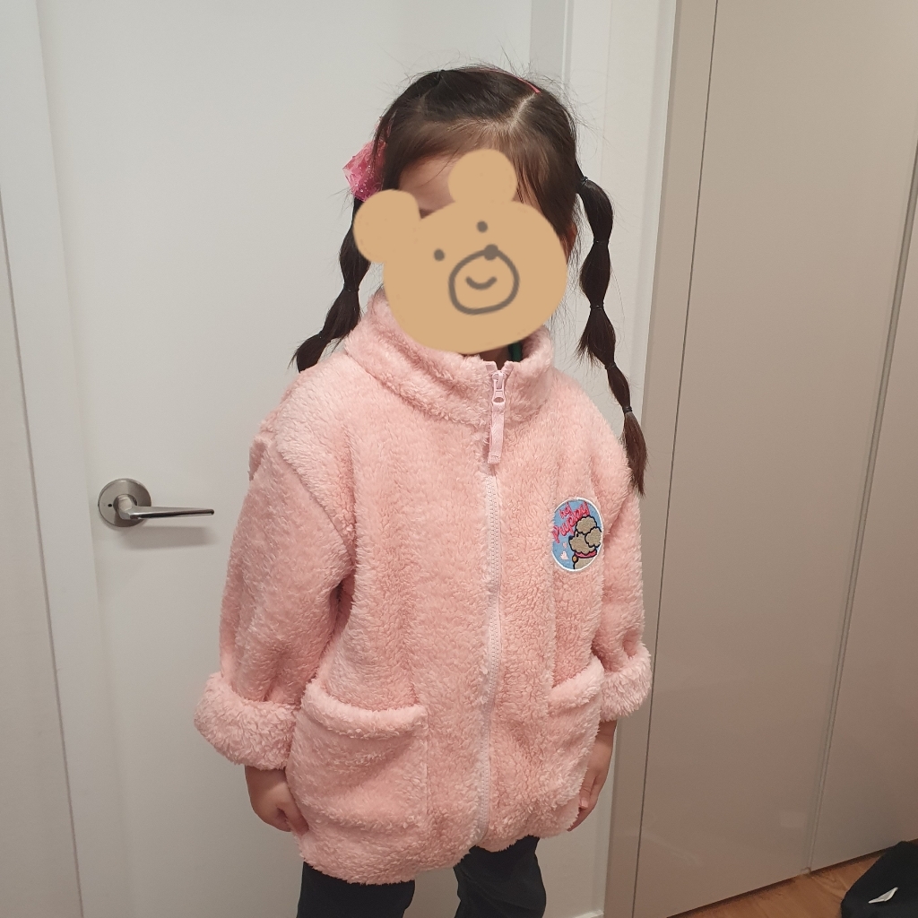 헤이미니 아동용 푸들보아 집업점퍼
