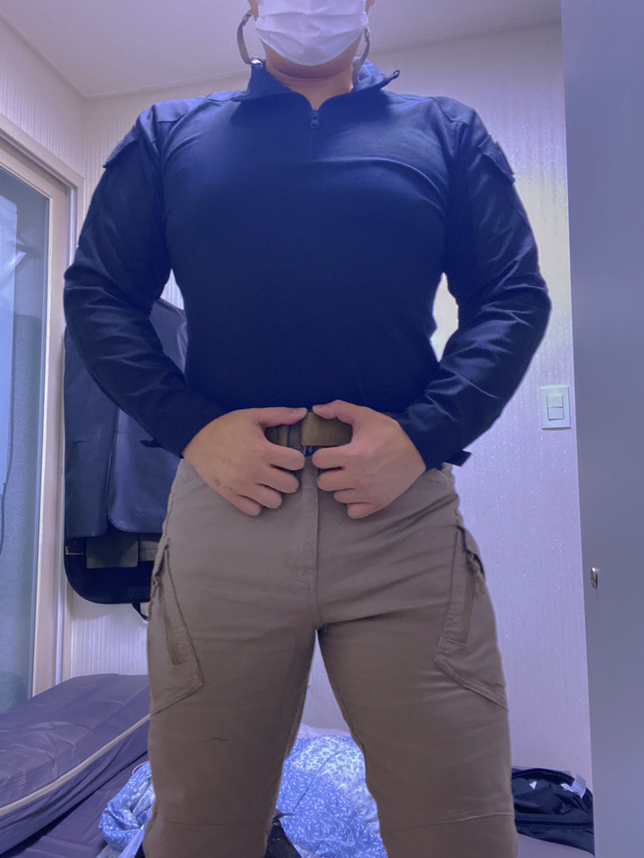 나트랩스 남성용 아머드 긴팔 컴뱃셔츠 패치