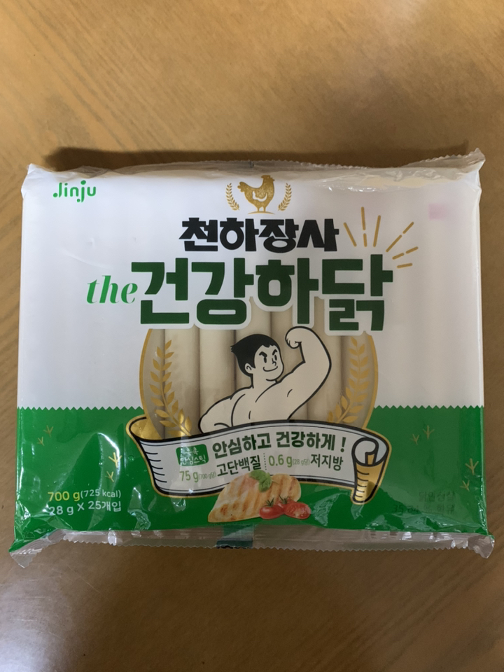 진주햄 천하장사 더 건강하닭 소시지