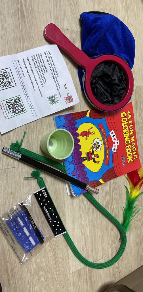 어린이 마술도구세트 아빠엄마와 함께하는 마술놀이 학예회 마술도구 장기자랑 마술용품 마술봉