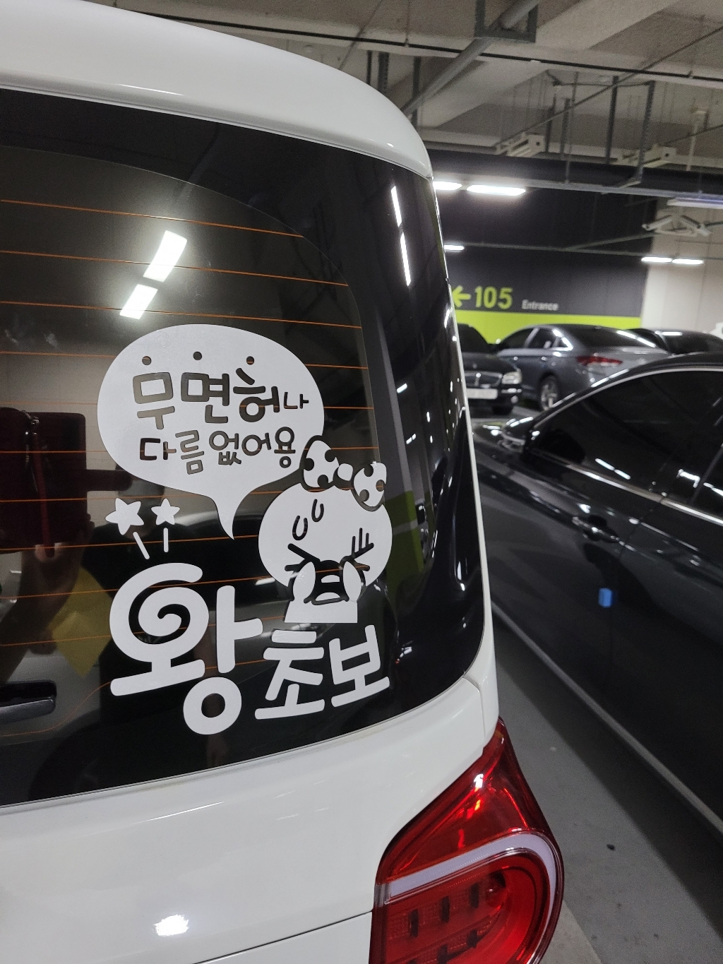 제제데코 초보운전 스티커 무면허 왕초보 쁘띠