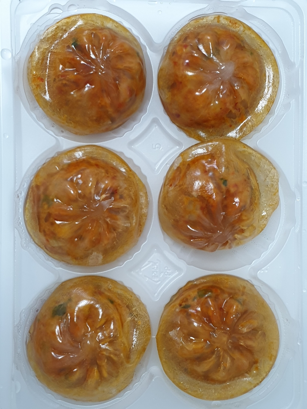 베지가든 속이 보이는 알찬만두 매콤한 김치맛