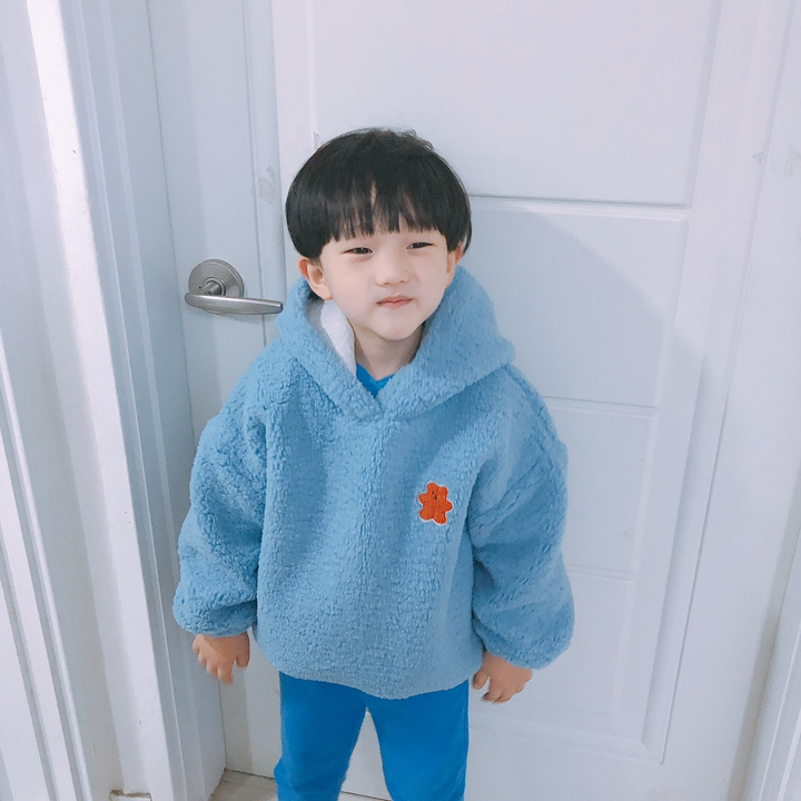 오즈키즈 아동용 후디곰고미 뽀글이 후드 티셔츠
