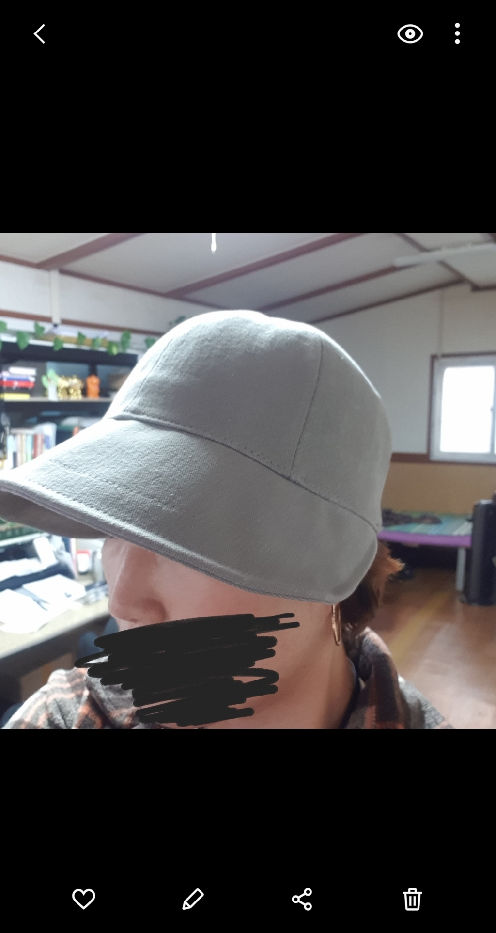 이코마켓 국산 데일리 가을 겨울 여성 벙거지모자 코튼 니트 와이어 벨크로모자 여자 버킷햇 챙모자 캠핑 나들이 여행모자