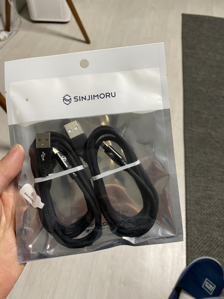 신지모루 더치 패브릭 아이폰 고속충전 케이블