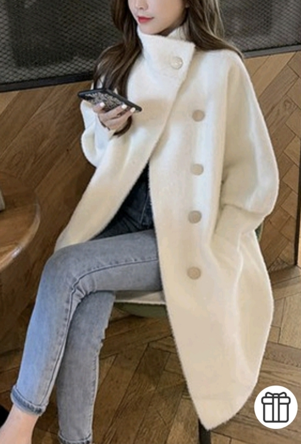 루나걸 델더카 모직 코트