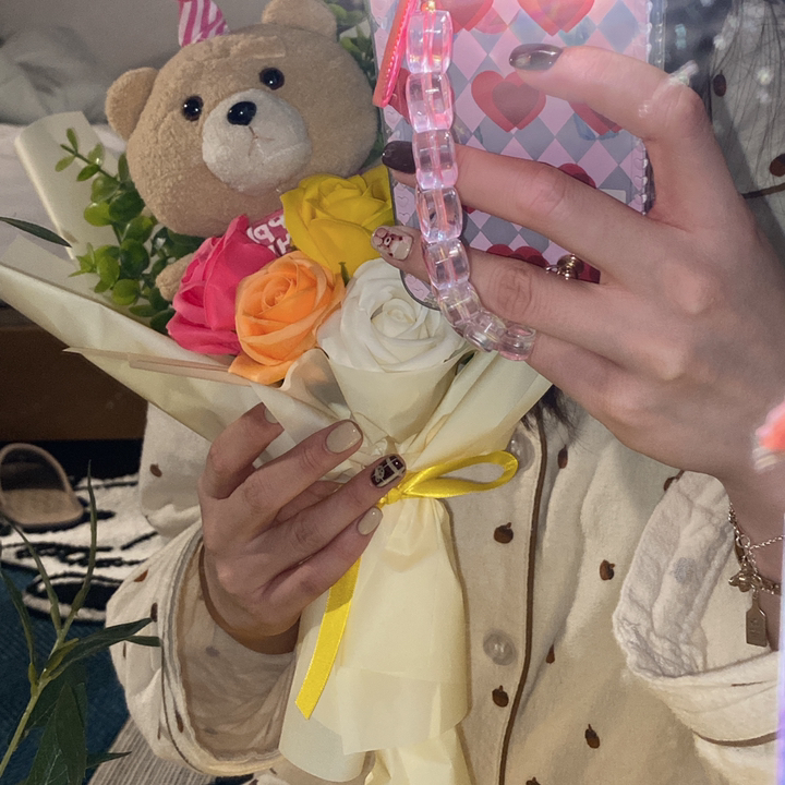 모리앤 19곰 테드곰 인형꽃다발 핑크고깔테드 리뷰후기