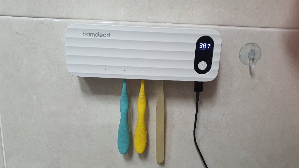 홈리드 바람건조 UV 무선 가정용 칫솔살균기 H-1000