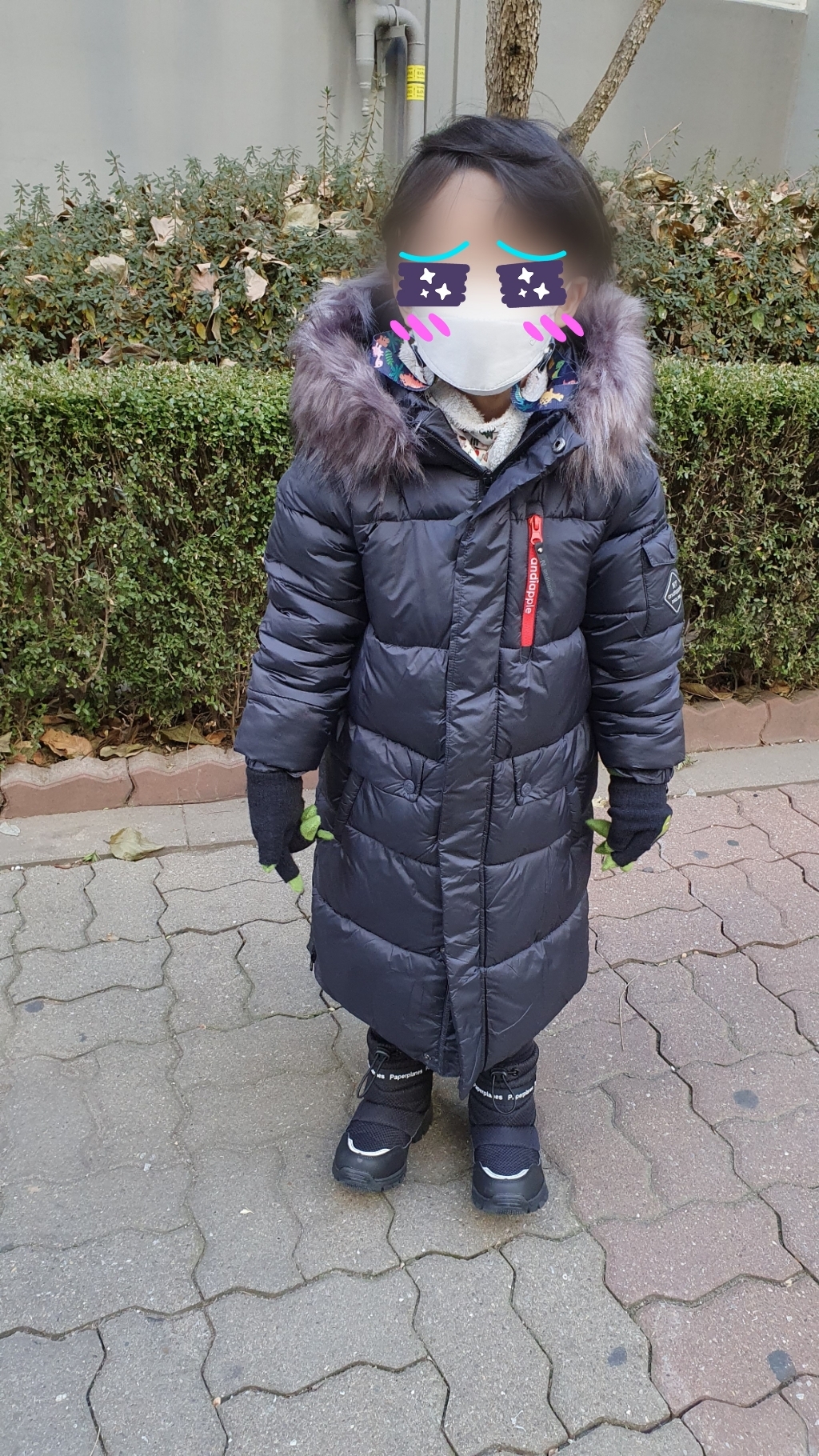 앤디애플 아동용 인싸 마이크로젤 롱패딩점퍼