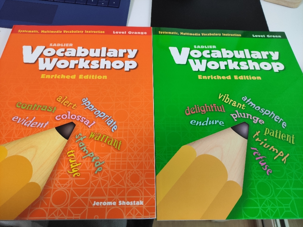 Vocabuary worksho orane reen bue ure