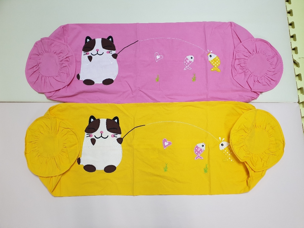 이솔홈 낚시하는 냥이 면 롱쿠션 바디필로우 커버