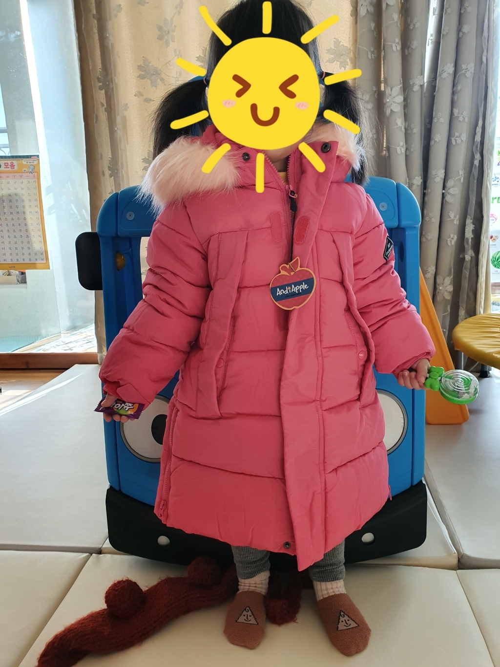 앤디애플 아동용 보나롱 마이크로젤 패딩점퍼