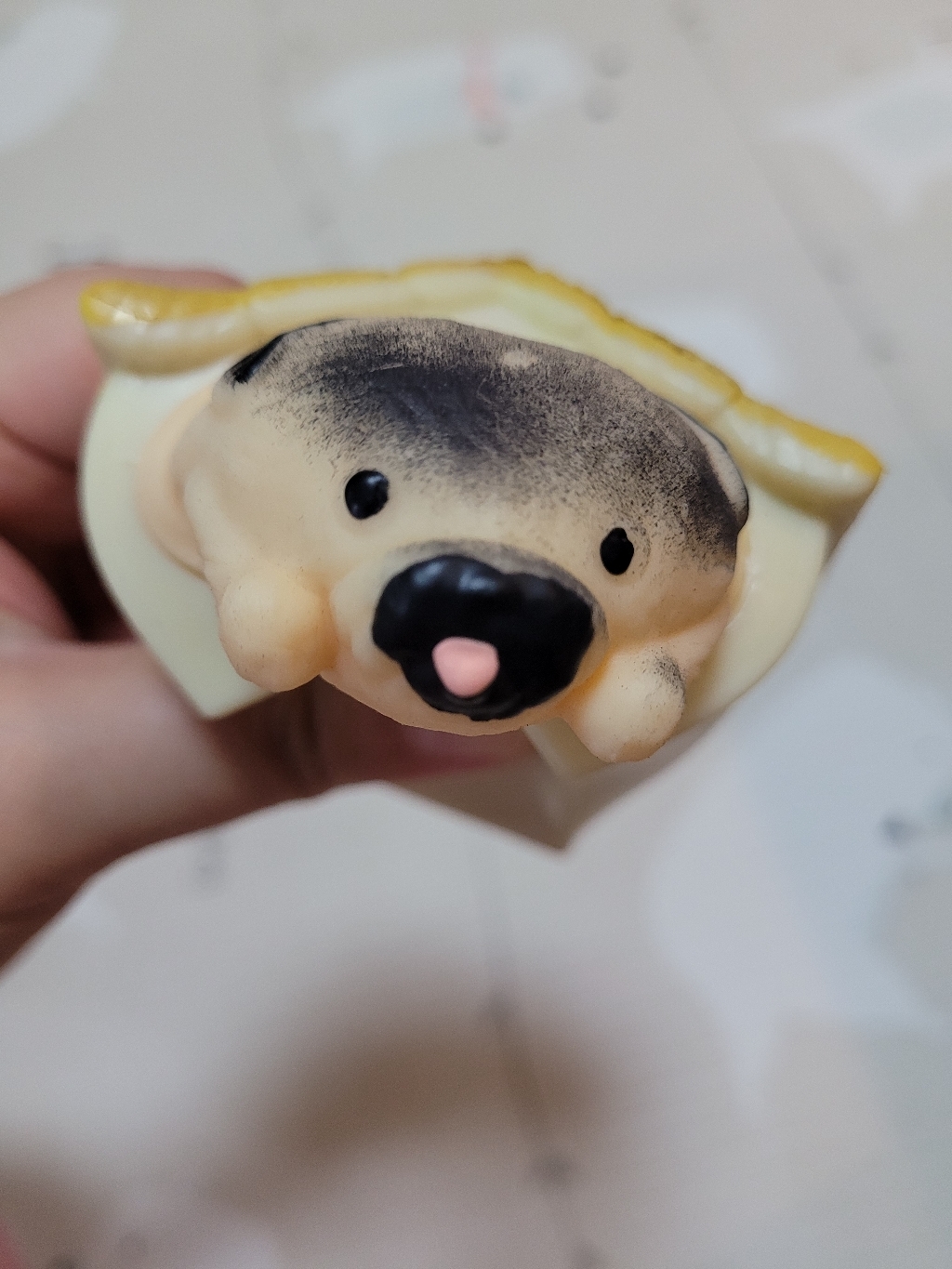 까꿍 강아지 말랑이 스퀴시 풍선껌 부는 츄잉껌볼 클레이 푸쉬팝