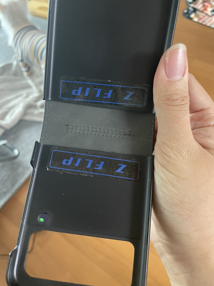 잭팟 하이클래스 Z 플립3 Zfi3 천연 소가죽 카드 수납 케이스 스트랩 포함