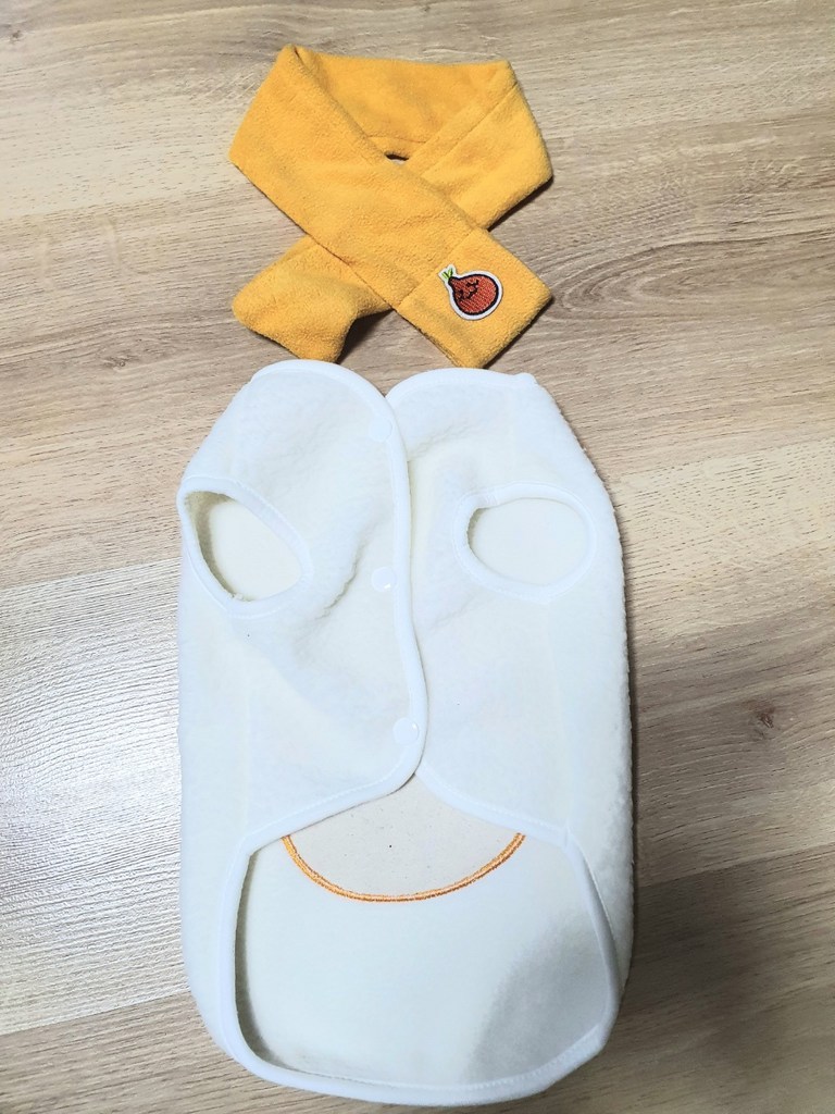 요기쏘 강아지 고양이 한라봉 후리스 조끼
