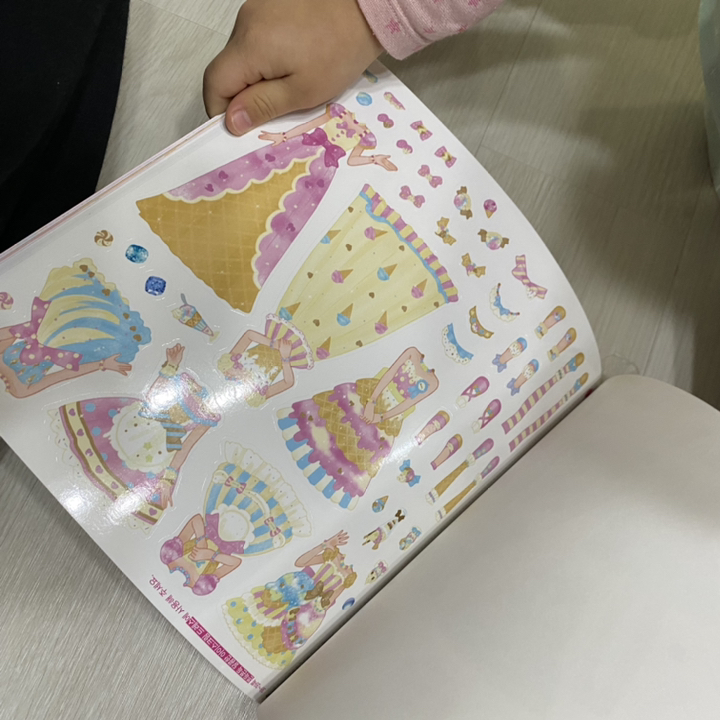 쌍둥이 프린세스 스위트 드레스 스티커북 리뷰 후기