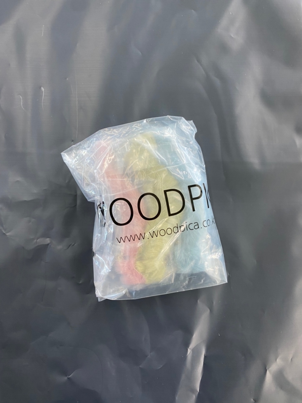 우드피카 뽀송 집게 머리핀 3개 1세트