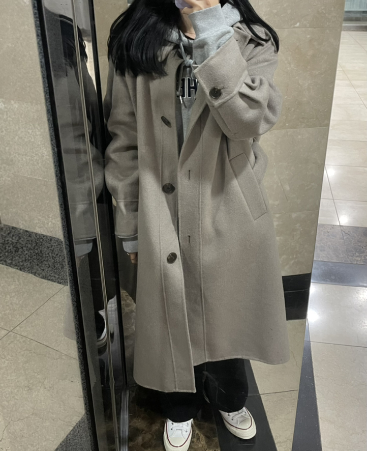 *백화점 브랜드** 아니베에프 핸드메이드 슬림 롱코트
