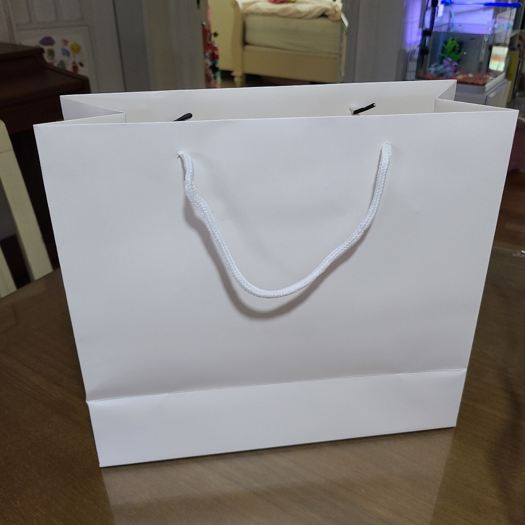 무지 코팅 가로형 쇼핑백 SBF83
