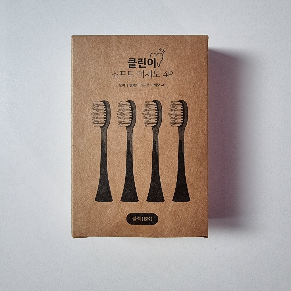 오아 클린이 소프트 시리즈 전용 미세모 리필 칫솔모 블랙
