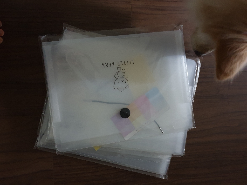 yunri 3권 아코디언 투명파일 5포켓 파일홀더 멀티파일 서류정리 화일케이스