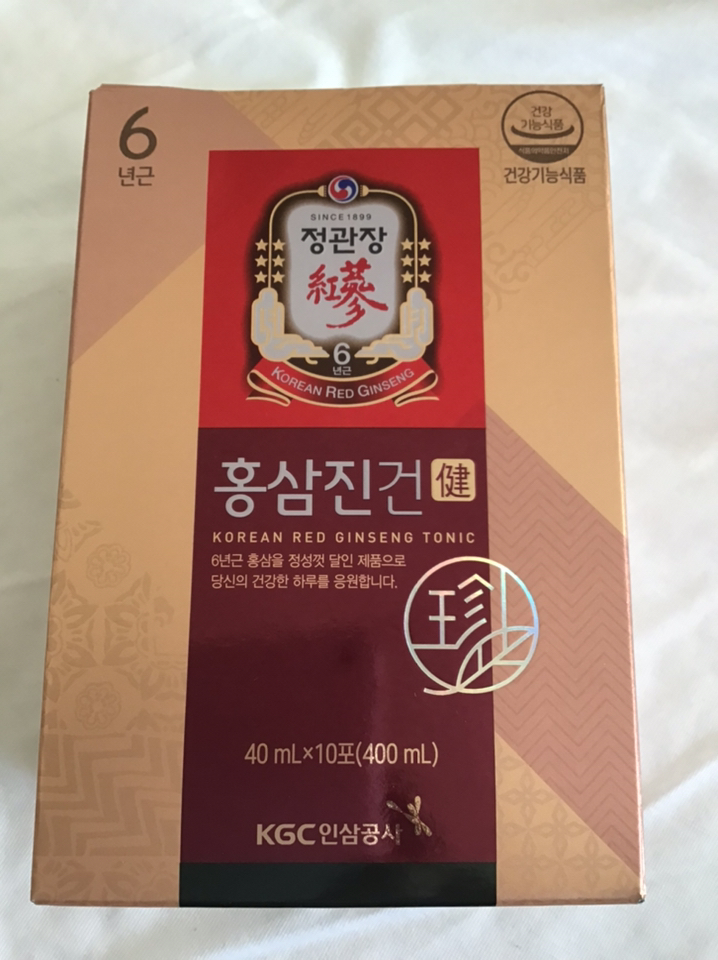 정관장 홍삼진건 파우치 쇼핑백