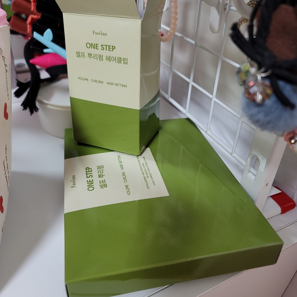 파시노 원스텝 셀프 뿌리펌 펌제 노랑 클립