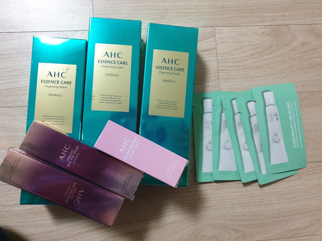 [CJ단독] AHC 에센스케어 클렌징폼 에메랄드  3개아이크림 2개 리뷰 후기
