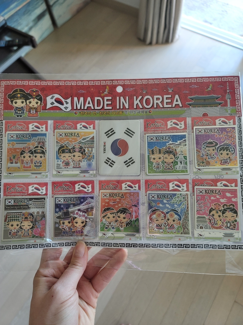 라베끄 한국 전통캐릭터 카드냉장고자석 10종세트