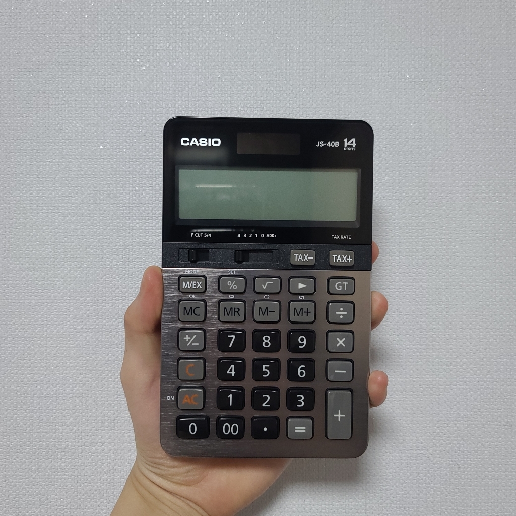 카시오 계산기 JS-40B 계산기 키스킨 셋트
