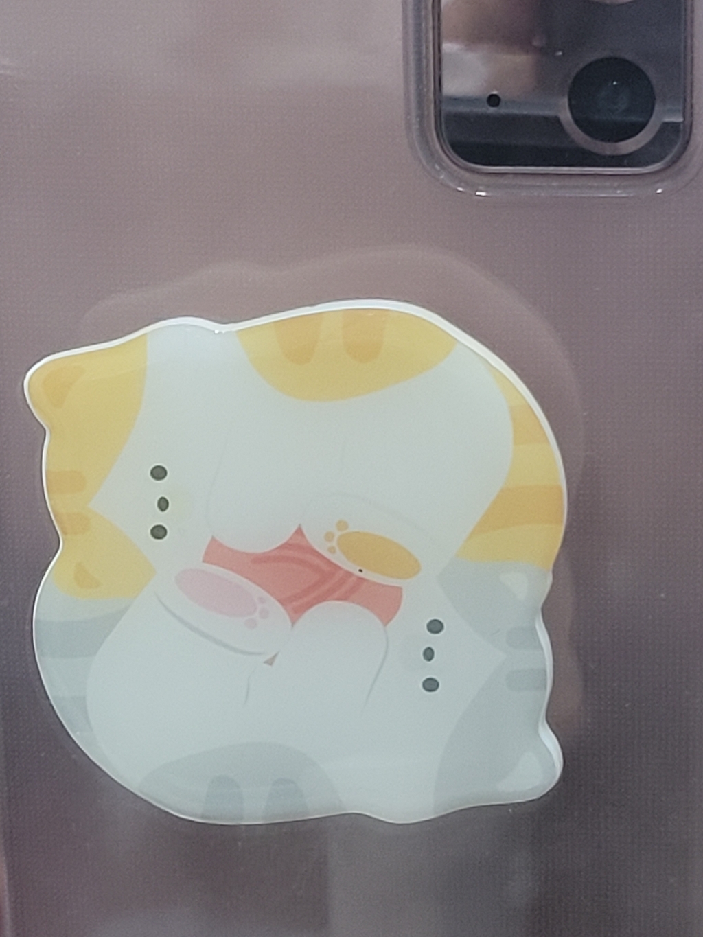 나인어클락 핸드 그립 스마트 고양이 냥 트윈 젤리 톡 커플 핸드폰 거치대