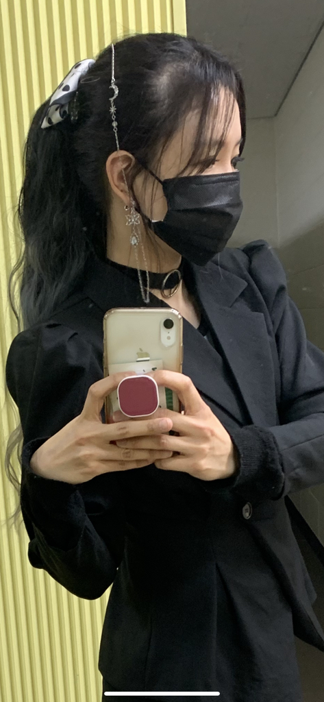 하이유니 옴브레 포니테일 가발