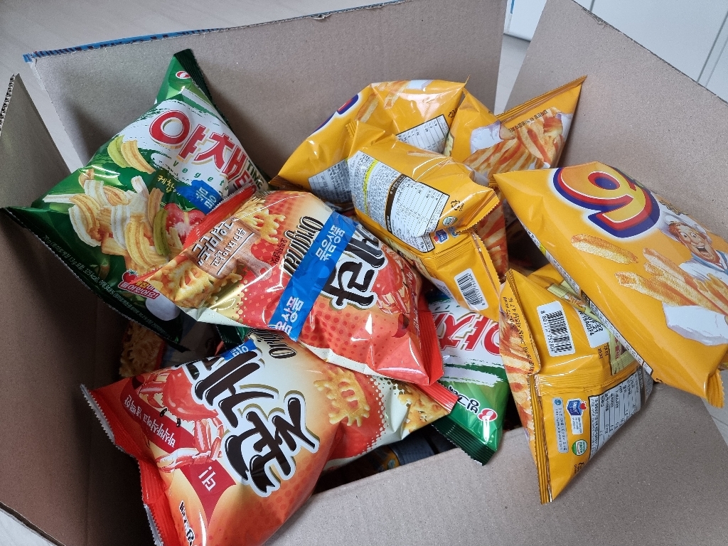 크라운 꽃게랑 야채타임