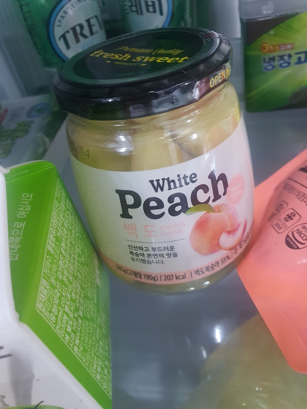 조이웰 황도 병조림 백도 쇼핑백 리뷰후기