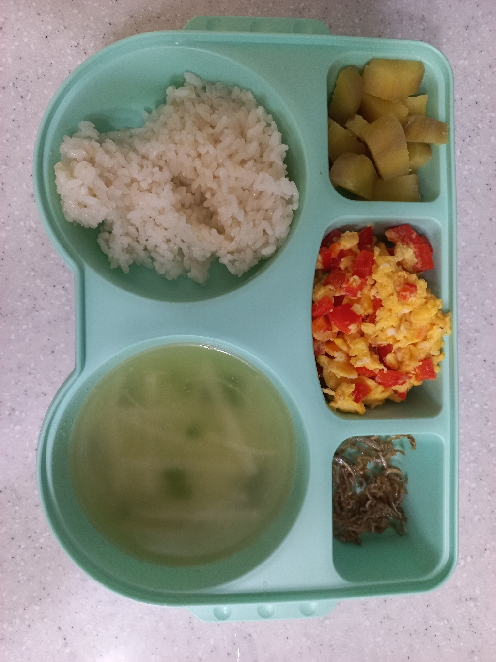 아이별프렌즈 옥수수 도시락 어린이집 식판 리뷰후기
