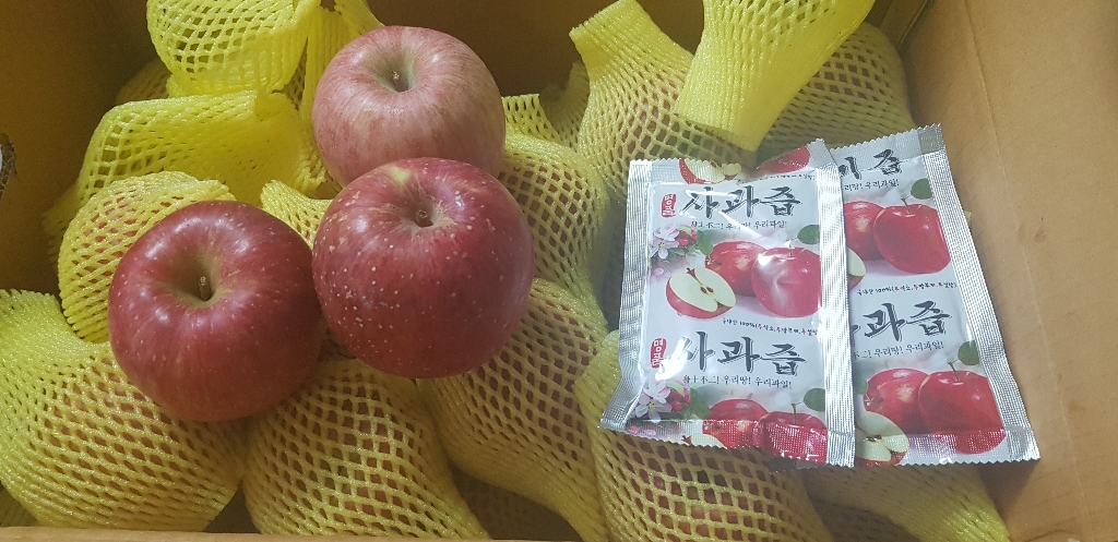 문경사과 맛좋은 가정용 중품 사과 진우네농원 리뷰 후기