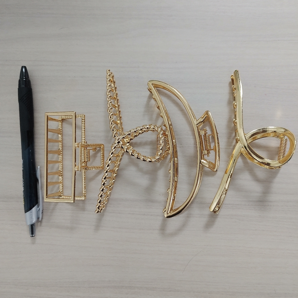 ANKRIC 머리핀 헤어액세서리 데일리 집게핀 트랜드 금속 머리 장식