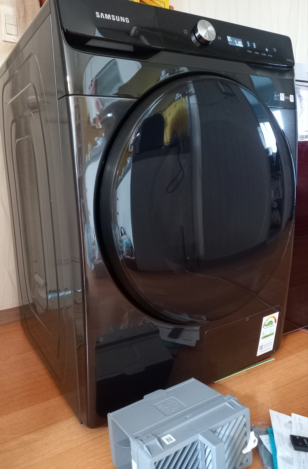 삼성전자 그랑데AI 건조기 DV19T8745BV 블랙케비어 리뷰후기