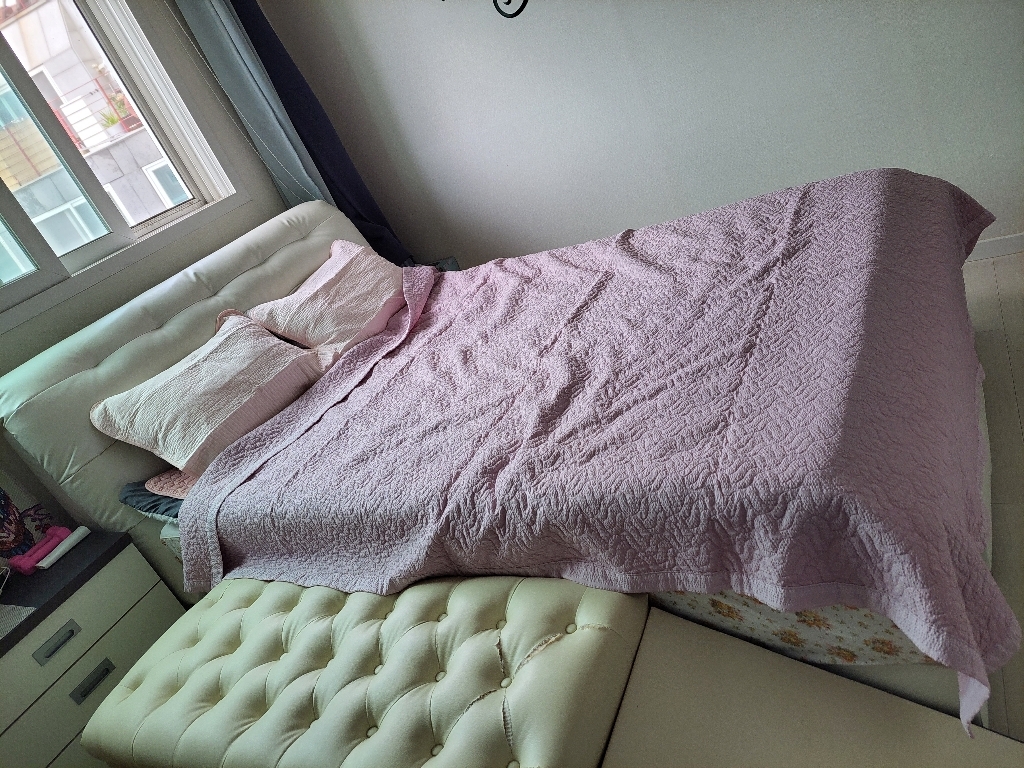 이니띠움 피그먼트 파스텔 시어서커 이불 겸 패드
