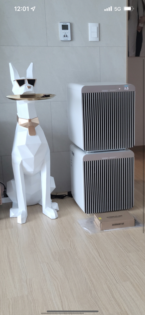 삼성전자 BESOKE 큐브T Air 공기청정기 베이지 AX106B870SBD 106㎡ 방문설치