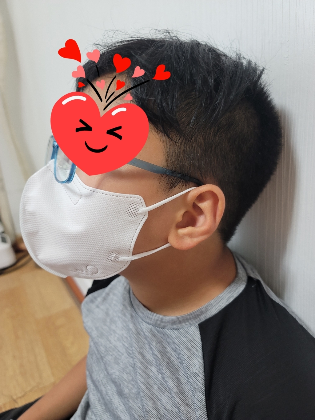 KFAD 비말차단 맘편히 새부리형 마스크 100매 초등학생 성인 특대형 리뷰 후기